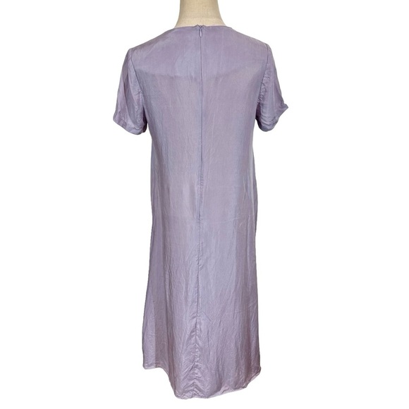 Hatch The James Midi Dress in Lilac Short Sleeve Crewneck Size 1/Small - Picture 8 of 13